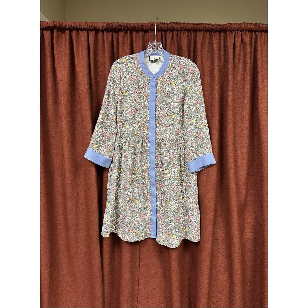 Tuckernuck Petite Poppy Royal Shirt Dress Women's Size Small Floral